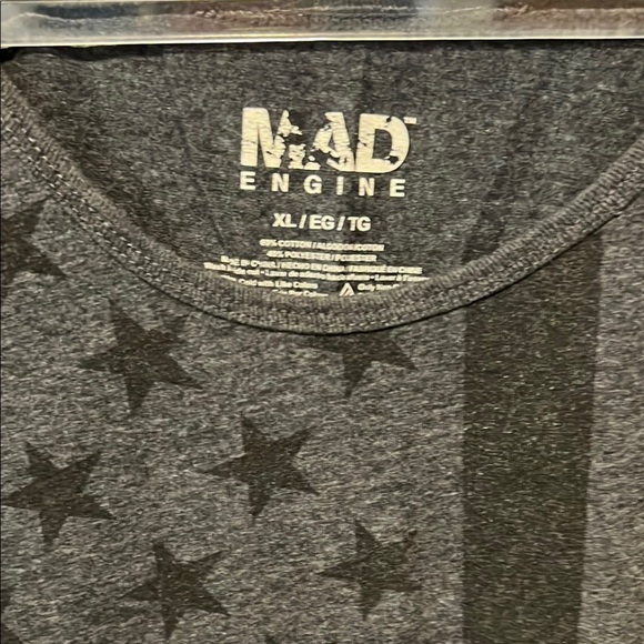 Men's Black Stars And Stripes Graphic Tank Top - Picture 2 of 4